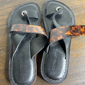 Bernardo leopard print sandals